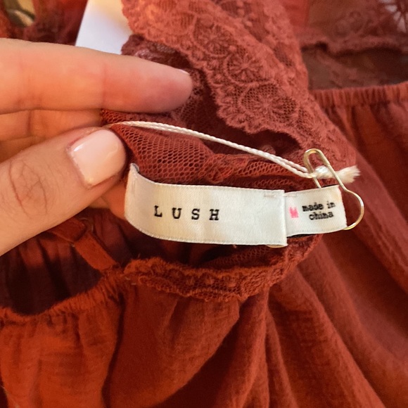 Beautiful Brick Lace Maxi - Picture 5 of 6